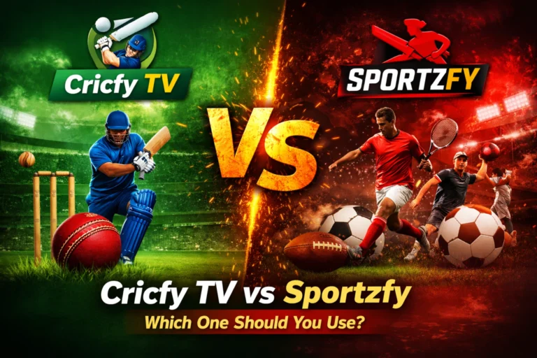 Cricfy TV vs Sportzfy (Full Comparison 2026) 3 Sportzfy Vs Cricfy TV